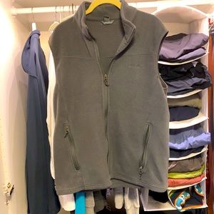 Eddie Bauer Grey Fleece Vest Medium